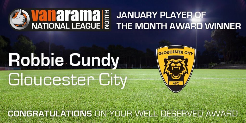 SevernSport's tweet photo. It's a #Gloucestershire quadruple in the @Vanarama @TheNationalLge player/manager of the month awards for January! https://t.co/V5ASEtLgkB