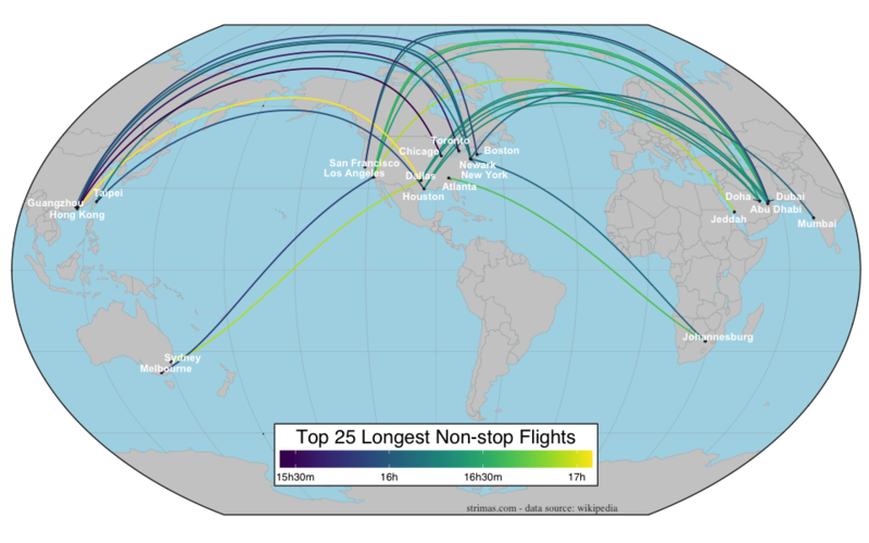CL_Fagan's tweet photo. Mapping the world's longest plane fights https://t.co/plbiFeiVwZ https://t.co/4wwrWTknVY