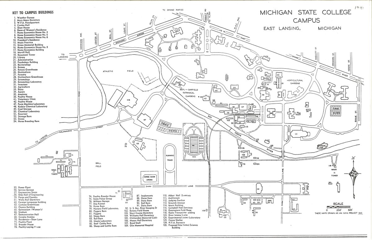 Msu Archives On Twitter Here S A 1941 Campus Map To Help You Identify Buildings In Yesterday S Aerial Photo Https T Co Dl7nteltxo Https T Co Fbohttdjwp