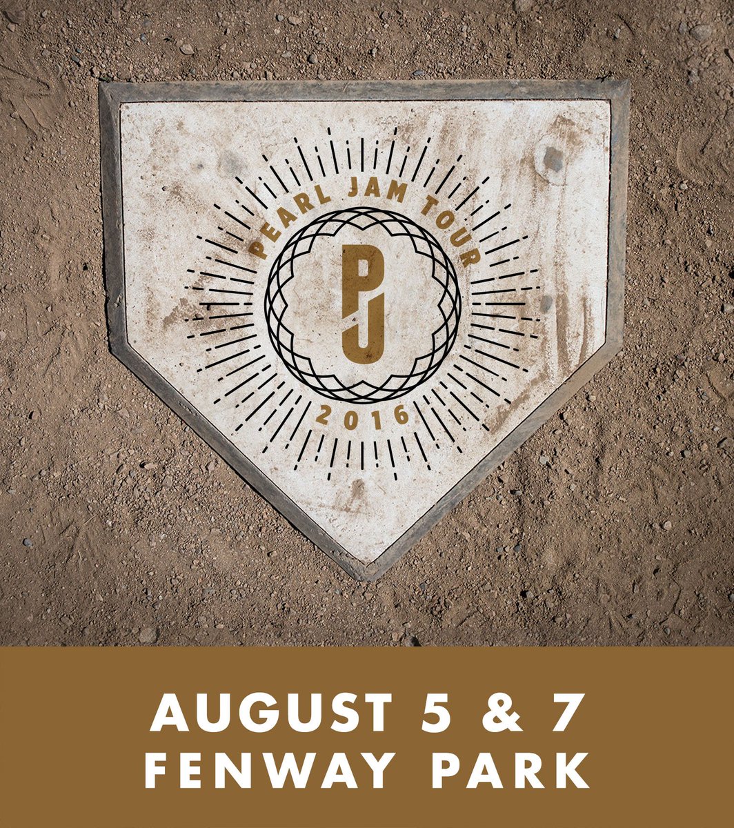 RedSox's tweet photo. Tickets for Pearl Jam at #FenwayPark go on sale at 12pm ET on Friday, February 12th: https://t.co/XLbyjs5I4c https://t.co/72cPnsh87q