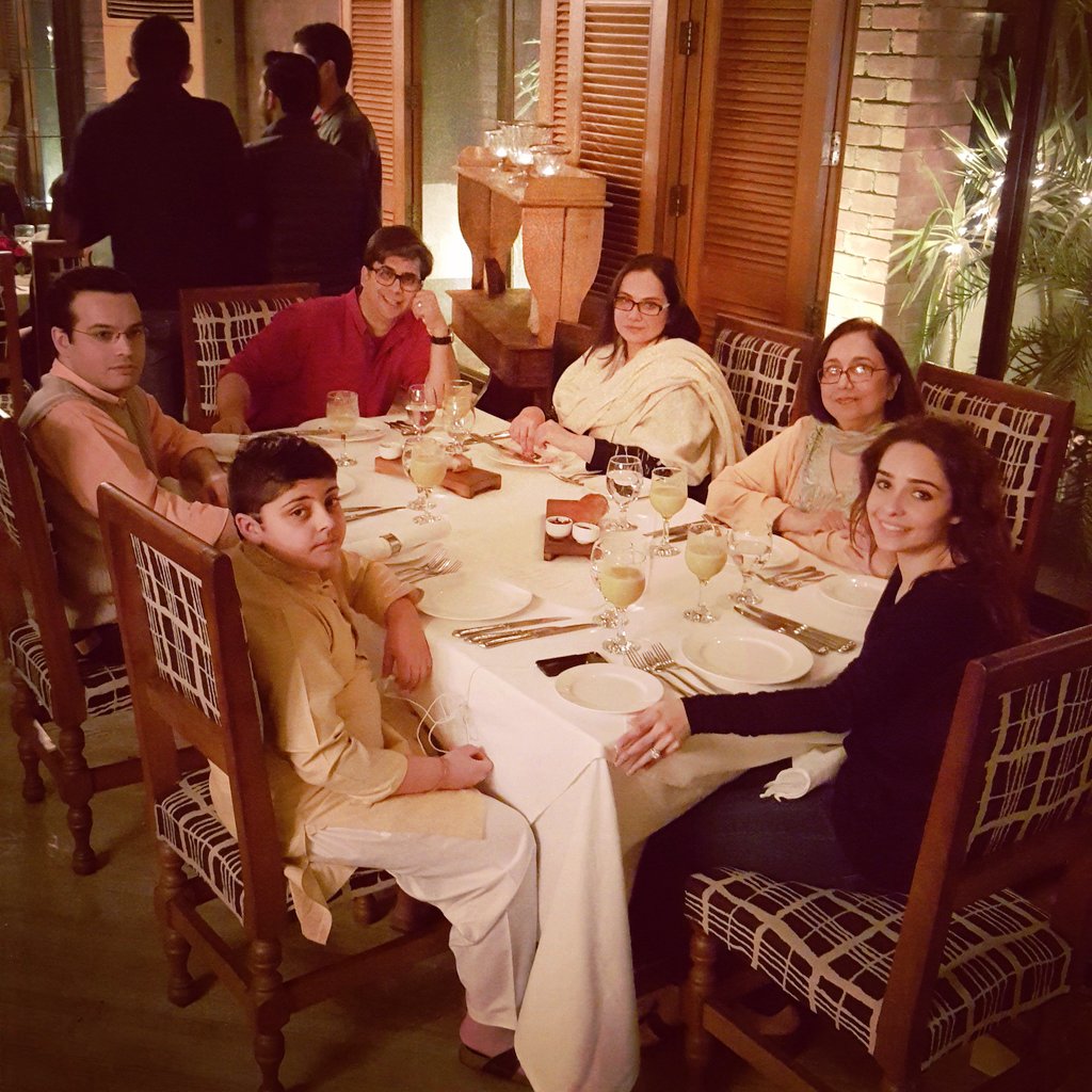 After the wedding, Mama's birthday dinner. Hamza is soooooo sleepy... @laalshah #juggunkazim #mamasbirthday #tgif