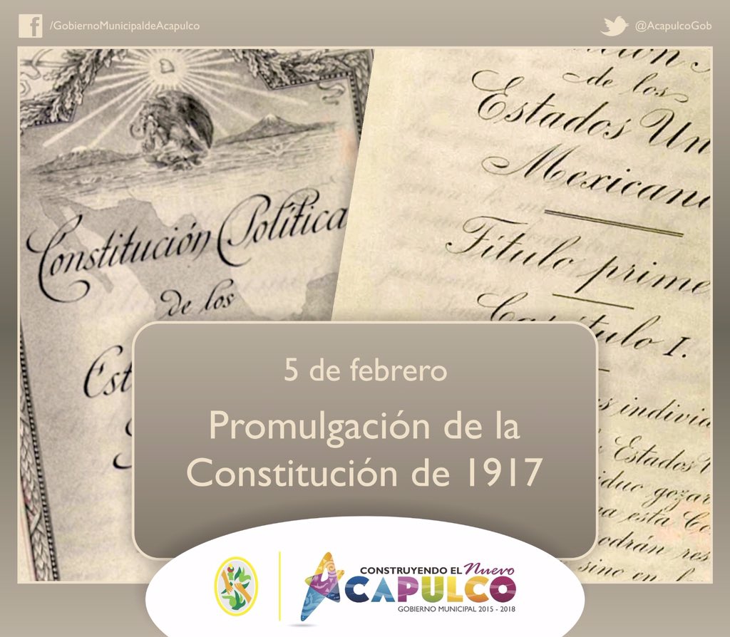Hoy conmemoramos el 99° aniversario de la promulgación de nuestra constitución.