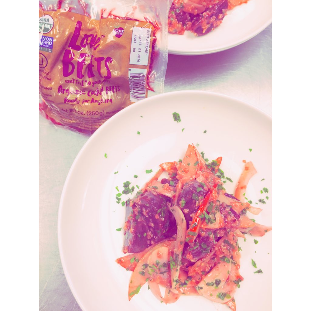 Cooked vs raw, we took the challenge with @lovebeets 💪 #drexelfoodlab #lovebeets #beets #foodies #food #hospitality