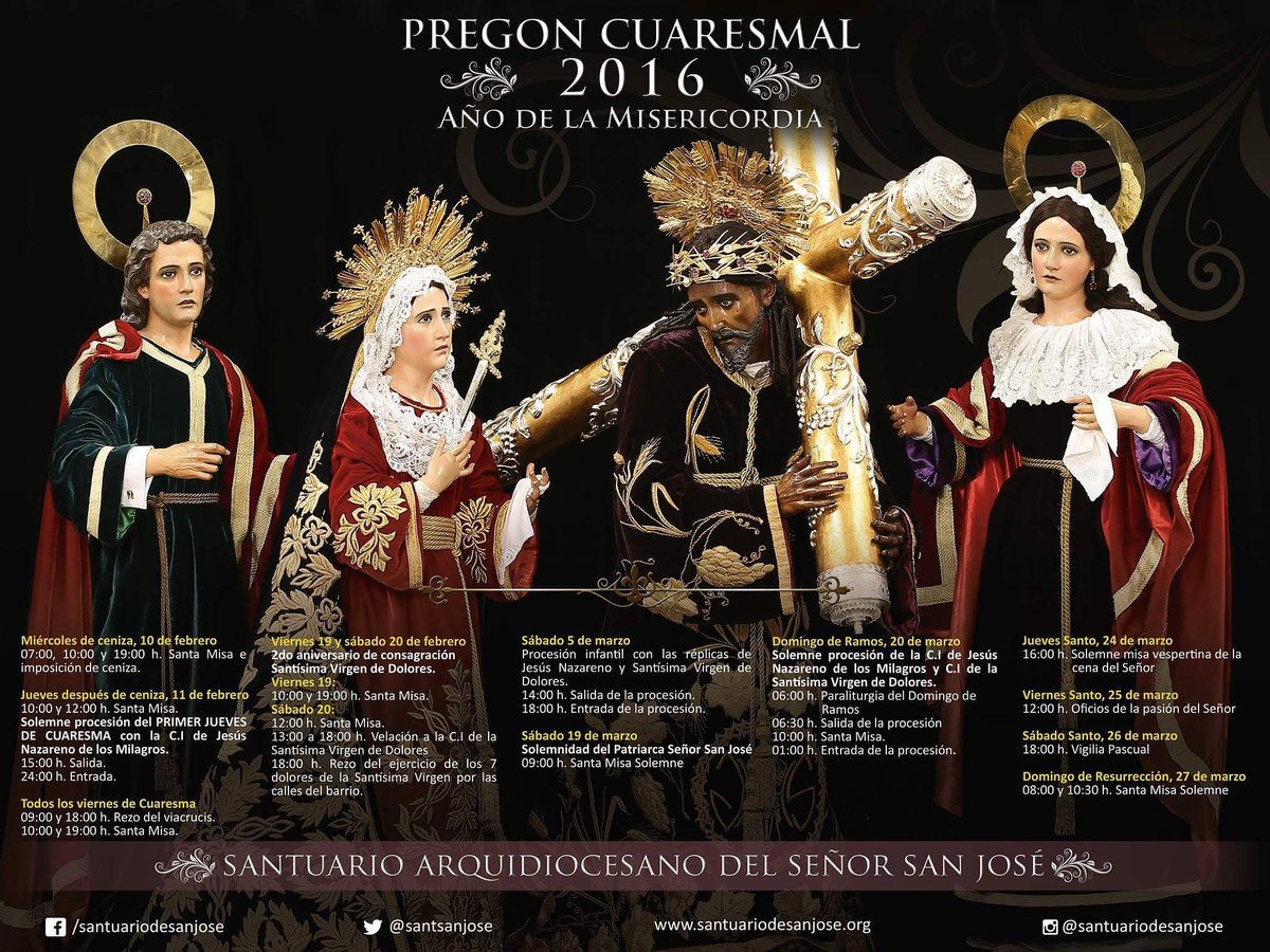santsanjose's tweet photo. Pregon Cuaresmal https://t.co/QigoicfYEA
