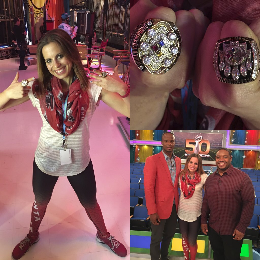 hbrooke86's tweet photo. So much fun having @Ike_SwagginU and @Jones_Drew32 at the #SB50 special! Thx for letting me try on ur SB rings Ike! https://t.co/pa3xjjBqjd
