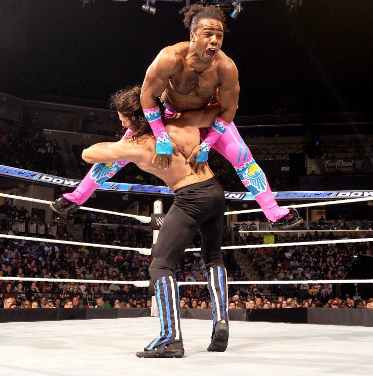 MarySteele15's tweet photo. "@Aegis_Rose: My spine buster is best! #SocialOutcasts #NewDaySucks #WWE #RadicalMongoose https://t.co/3zumJHiL4R"love this