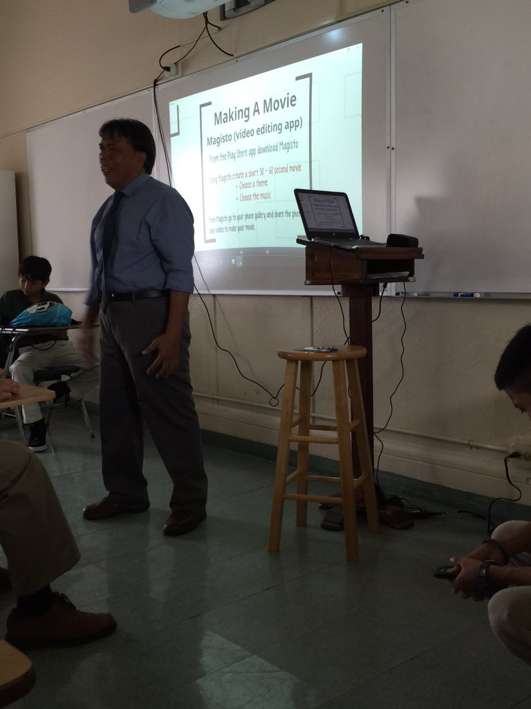 msdeannelee's tweet photo. Onto movie making apps #2016ACCE https://t.co/67KUxt4wDl