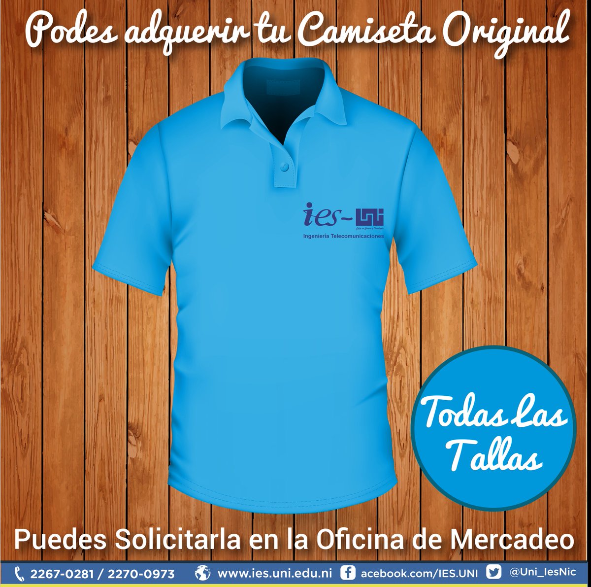 IES_UNI's tweet photo. ¡Adquiere Ya tu Camiseta original por cada carrera! #SomosIES  https://t.co/mFsZvEtdUv https://t.co/EP48w8xNYz