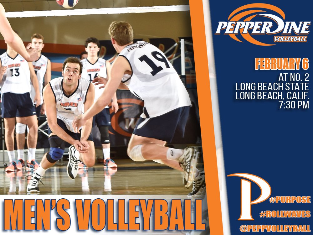 #9 PEP gearing up for the battle with #2 Long Beach State TOMORROW! First serve @ 7:30 p.m. #WavesUp #PlayBigWinBig