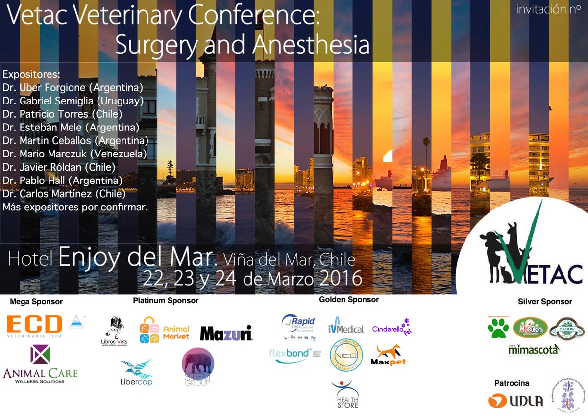 VETACChile's tweet photo. Comienza l año aprendiendo con los mejores #VETAC #Veterinary Conference +info vetac.chile@gmail.com #SoyCampeonPara https://t.co/oRoO8n65g7