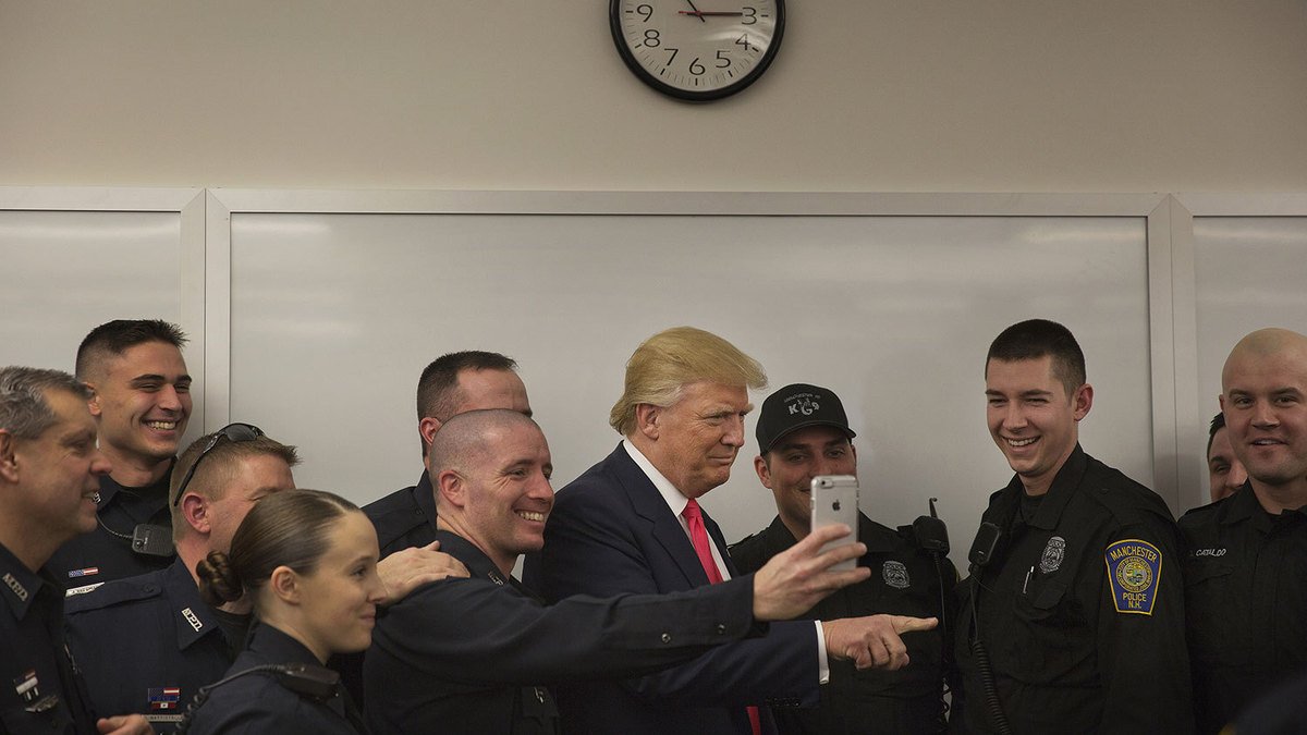 business's tweet photo. In New Hampshire, Donald Trump's campaign is thinking small https://t.co/nxmCoza0sI https://t.co/MrrSTwE1lI