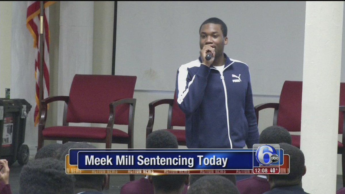 6abc's tweet photo. Rapper Meek Mill facing jail term over parole violations-https://t.co/EVDaEaTHby https://t.co/40Y5eN29kE