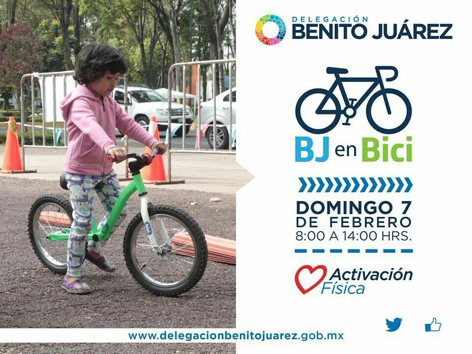Vecinos, vengan con su familia a #BJenBici el domingo 7. Tendremos  varias actividades para ustedes.