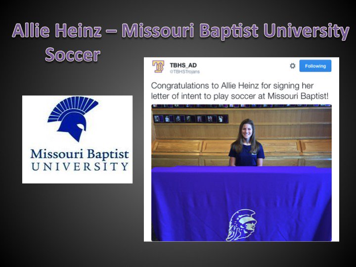 stuco_tbhs's tweet photo. Also time to give a quick s/o to the student athletes who will be continuing their career #NationalSigningWeek https://t.co/r0nHzCsydF