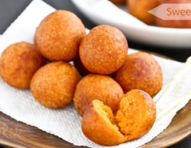 rossinicork's tweet photo. #Chilling tonight why not try a few #sweet potato balls with #garlic dip. #rice flour for #gluten free result https://t.co/qtFCe2lBWW