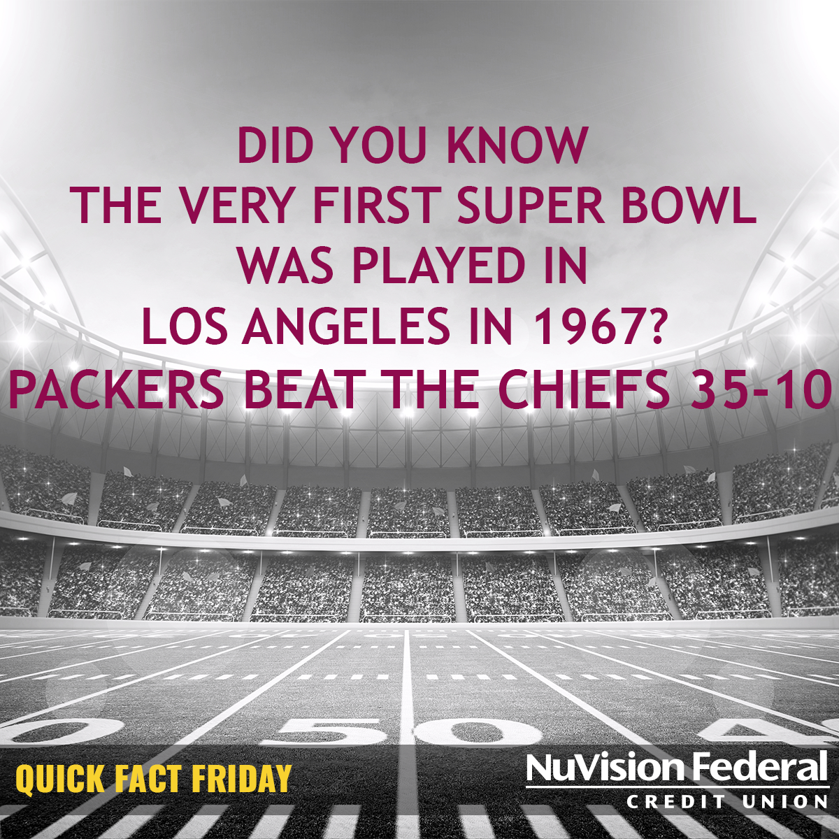 NuvisionFCU's tweet image. #quickfactfriday #NuVisioncreditunion