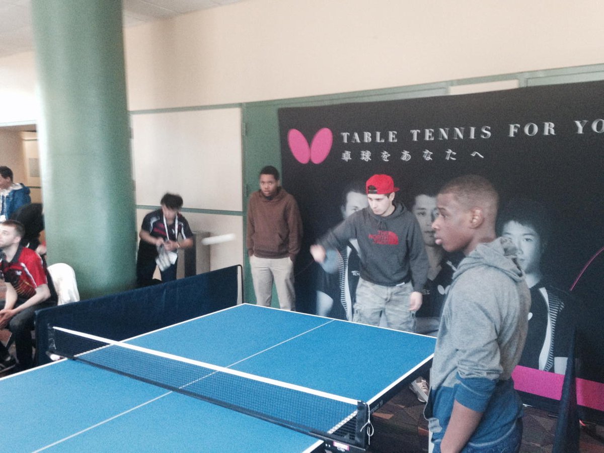 In Greensboro table tennis#rio#soeakclean@Eisa_Cox