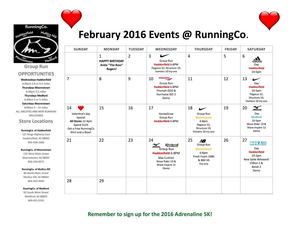 HaddonRunCo's tweet photo. Here is an update to our events calendar this month! https://t.co/tOGx3Jg8YX