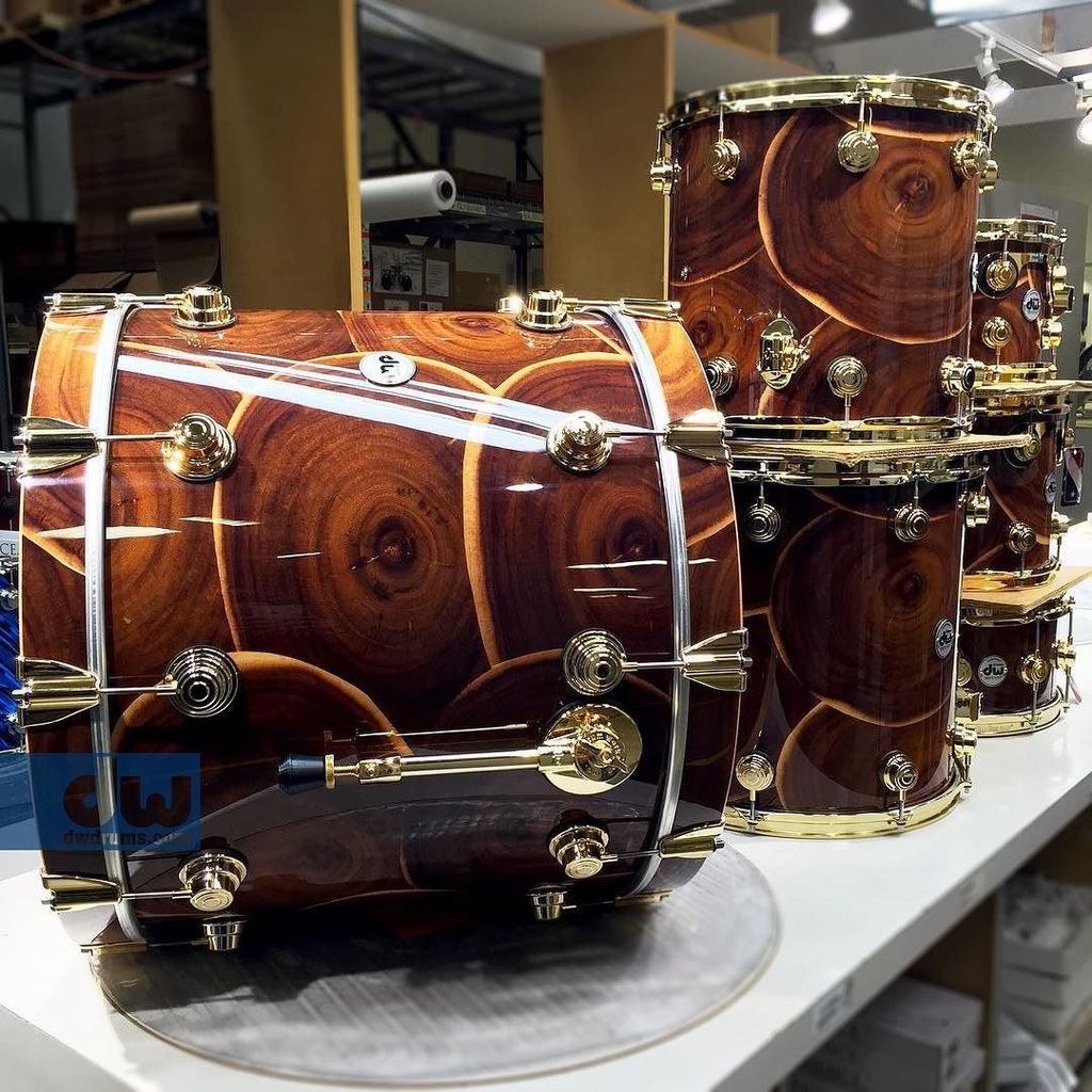 Lovely End Cut Walnut. #dwdrums #follow #photooftheday #instagood #beautiful #drums #custom #walnut