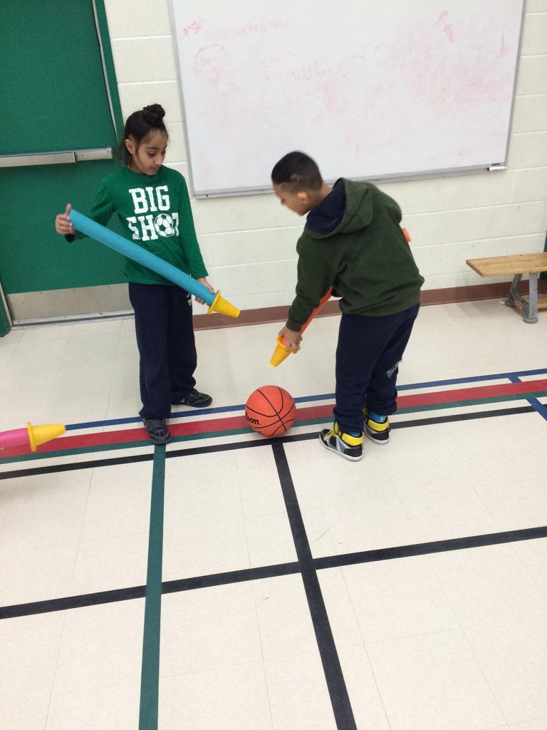 MrWorkmang's tweet image. We made fire hoses out of noodles and cones, to put out the &apos;fire&apos; #DDclass, @champlaintrail @PeelSchools