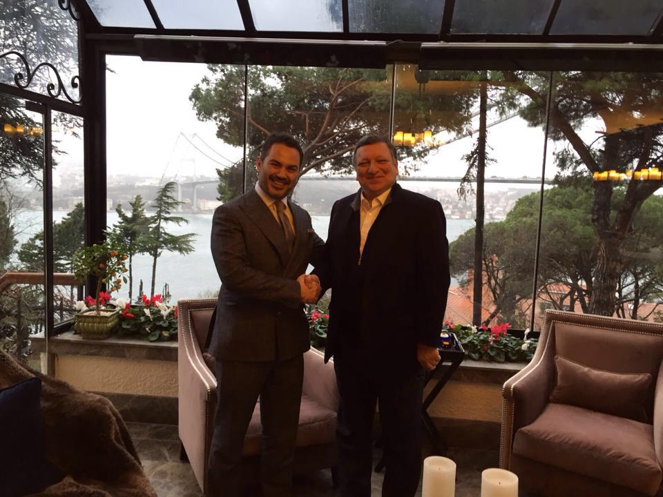 2004-2014 yılları arasında Avrupa Komisyonu Başkanı olan Jose Manuel Barroso Ağaoğlu'nu ziyaret etti.