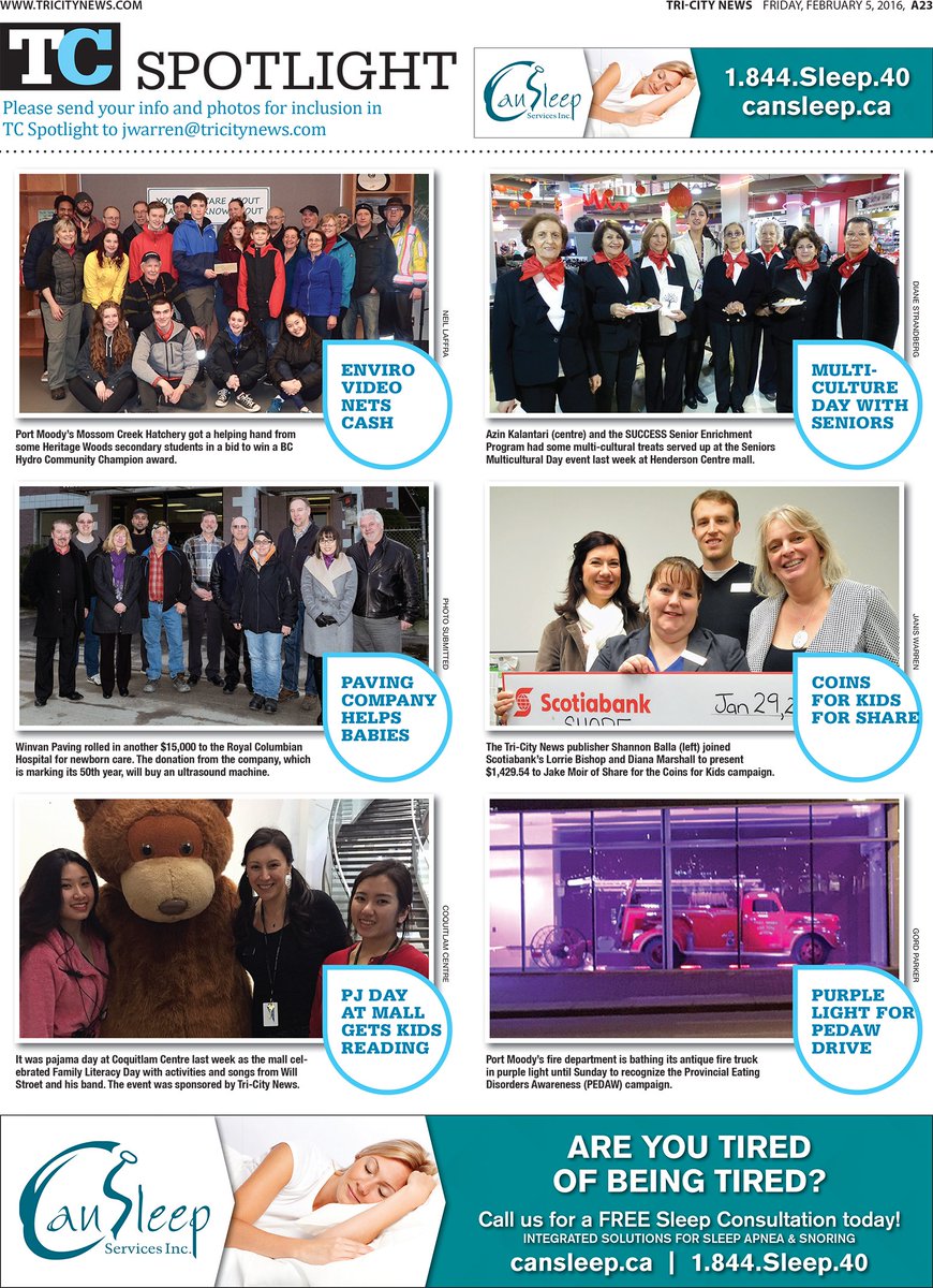 TriCityNews's tweet photo. Here's a sneak peek of our Spotlight page coming out today!
#coquitlam #portcoquitlam #portmoody @MapleRidgeTime1 https://t.co/cKCenZ6oeA