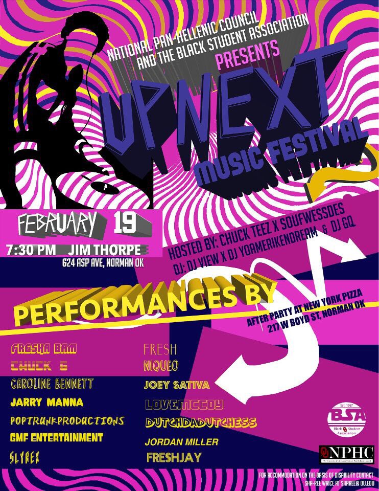 SAUCEMEUPGQ's tweet photo. IN EXACTLY TWO WEEKS!! THE UPNEXT FESTIVAL AT OU!! WE GOING UP! STRAIGHT VIBES & WAVES! ITS LIT!🔥🔥🔥 #GQUpNext 🏁🙏🏾 https://t.co/4M7Cg7QE2J