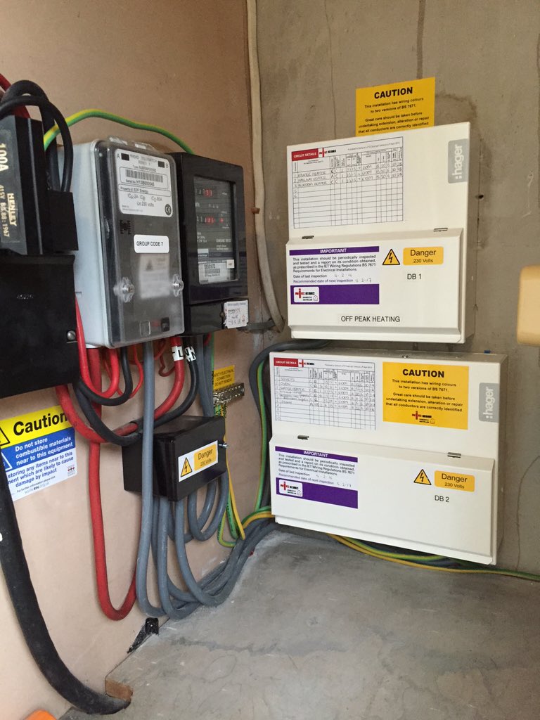 smlelectrical's tweet photo. New amd3 consumer units from @hageruk. Good job👍🏻 #hagerGang #electrician #croydon https://t.co/Be4SZFN1VO