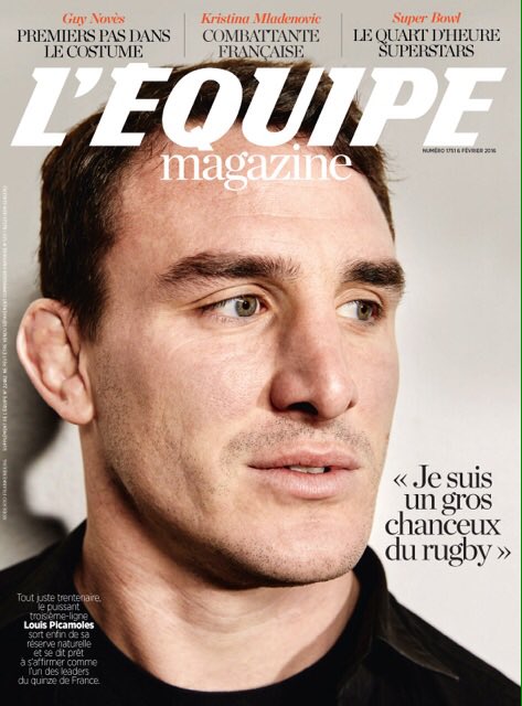 Louis Picamoles on the cover of l'Equipe Magazine <a href="/lequipe/">L'Équipe</a> <a href="/louispicamoles/">Louis Picamoles</a> @stadetoulousainrugby #rugby