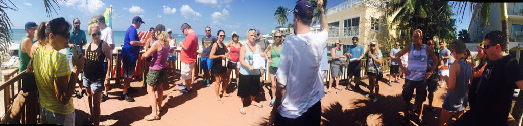 throughthevines's tweet image. Presidents Club 2016! Team building and scavenger hunt! #GrandCayman #lendsmart