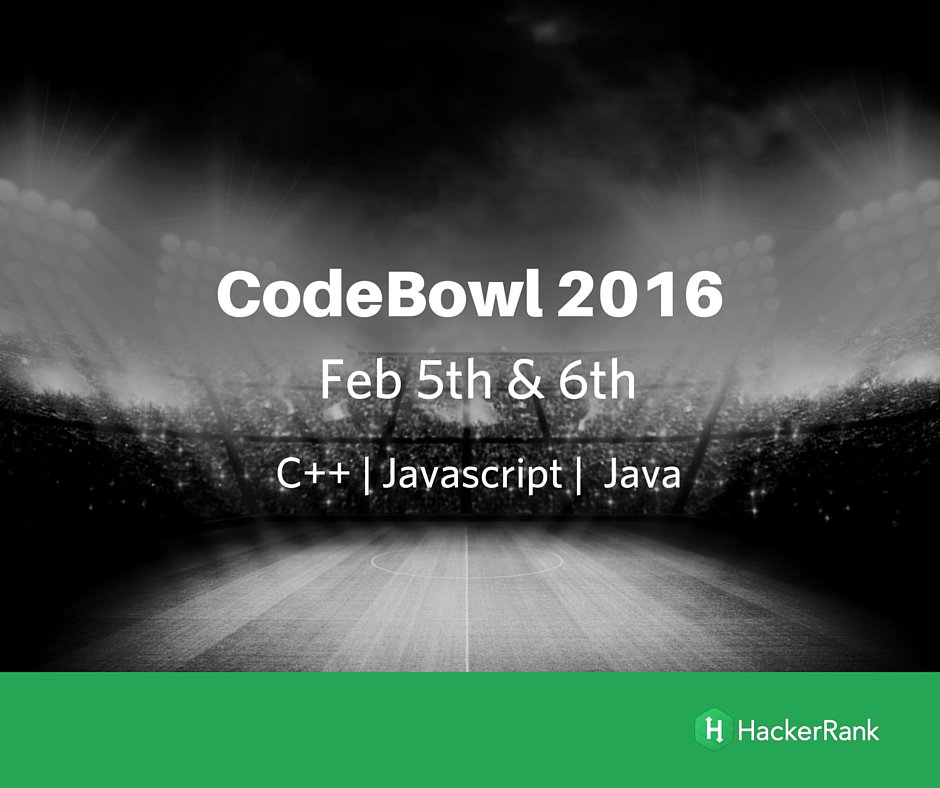 hackerrank's tweet image. #CodeBowl2016 is on!!! Are you ready to practice your coding skills? info.genesis10.com/genesis10-code…