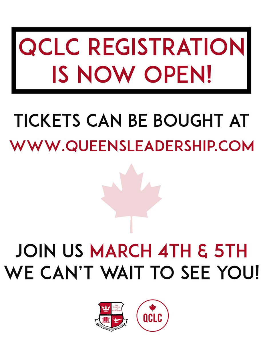 QCLC2017's tweet photo. Registration is officially open!! Get your QCLC ticket soon! See you March 4th and 5th! https://t.co/xfa1R7ZMJC