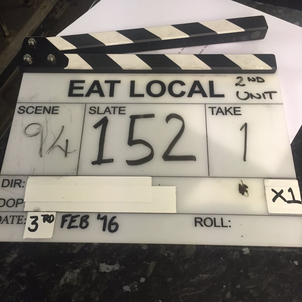 End of the third week on <a href="/EatLocaltheFilm/">Eat Local</a> and every day still a joy. The finish line is in sight! 🎬