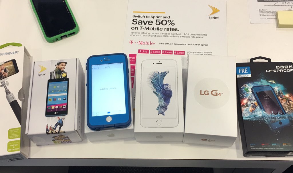 ShawneeSprint's tweet photo. Taking 4 lines back from T-Mobile! #Sprint2Tmobile2Sprint #switchandsave50 @antonc8514 @j8o8e8 @jrsimer https://t.co/czYzRb5FBN