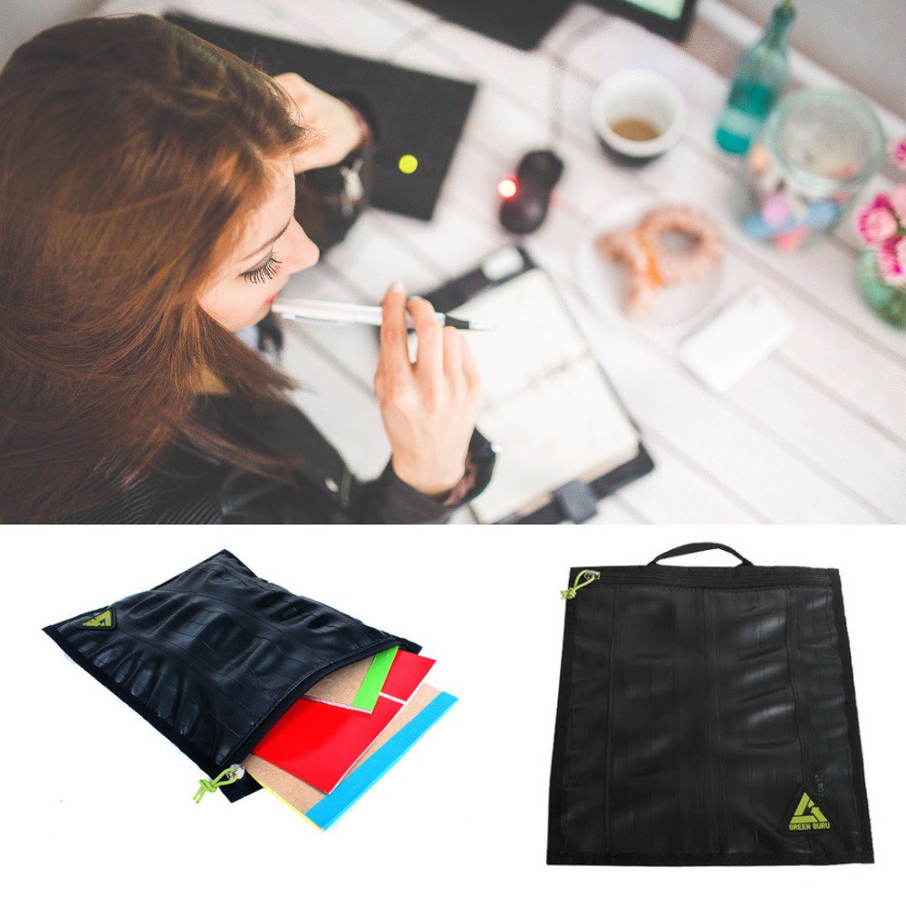 This #upcycled #portfolio looks at home wherever you go.  ow.ly/XZyjd #madeinamerica #sustainable