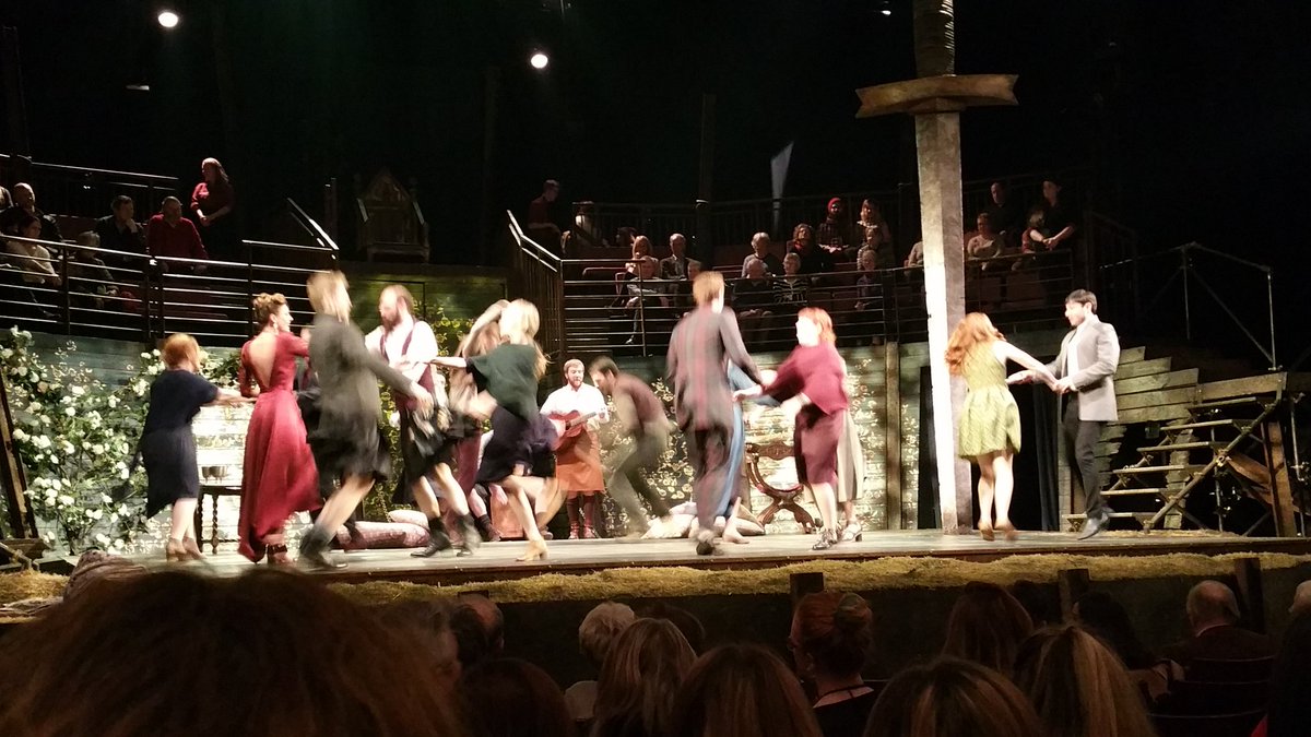 clarekmcandrew's tweet photo. Great start to James III @NTSonline @edtheatres wish I had seats onstage! https://t.co/btXdhpCs3Q