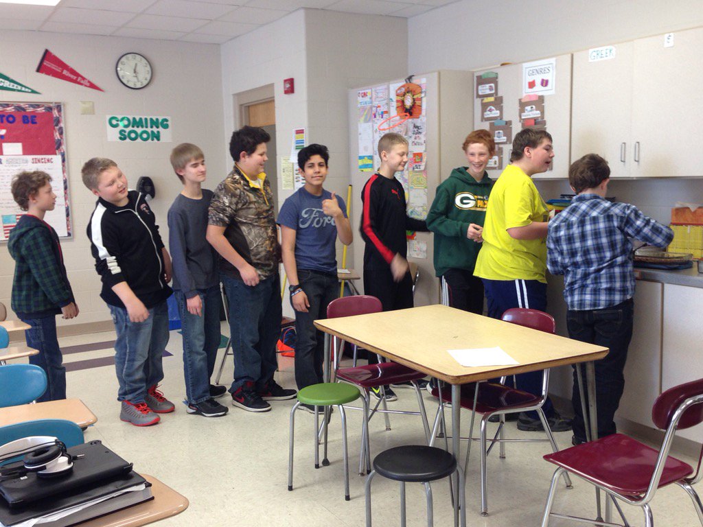 thompso77862803's tweet photo. A celebration of writing progress in Mrs. Schulte's ELA class at Dodgeland Middle School. https://t.co/wLQv8ZpaoR