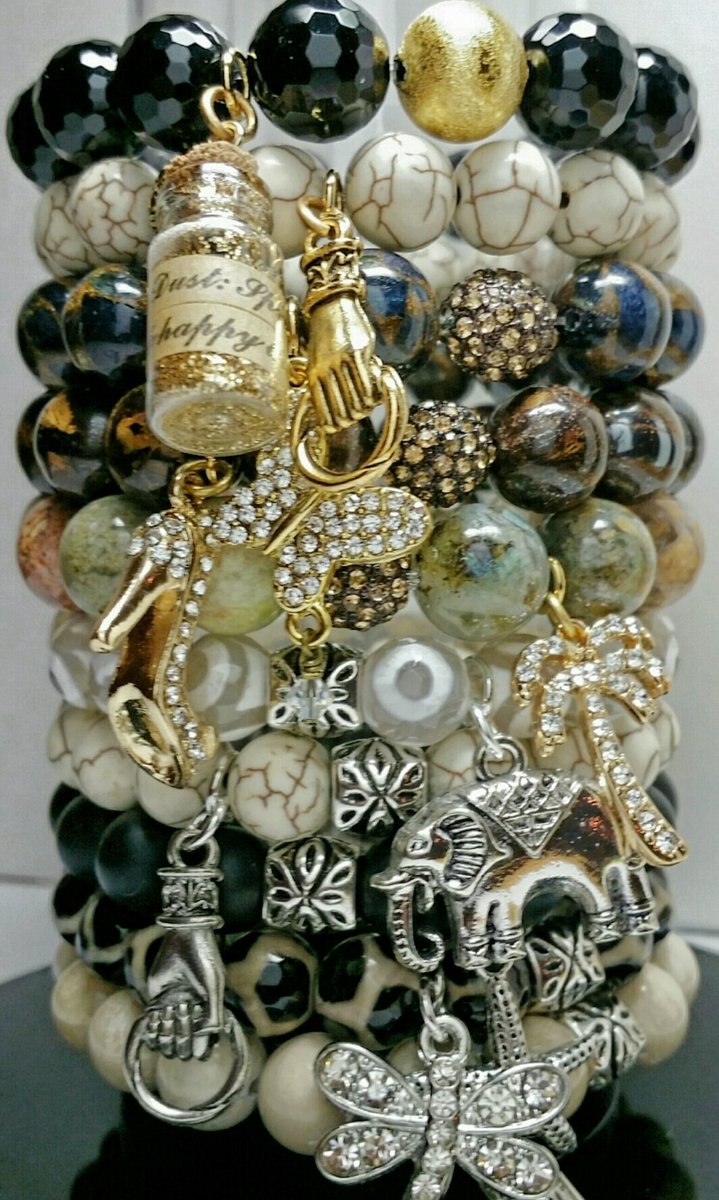 Sharing a collection of my previously sold items!#bracelets #gemstones #armparty #armswag #armcandyoftheday #jewelry