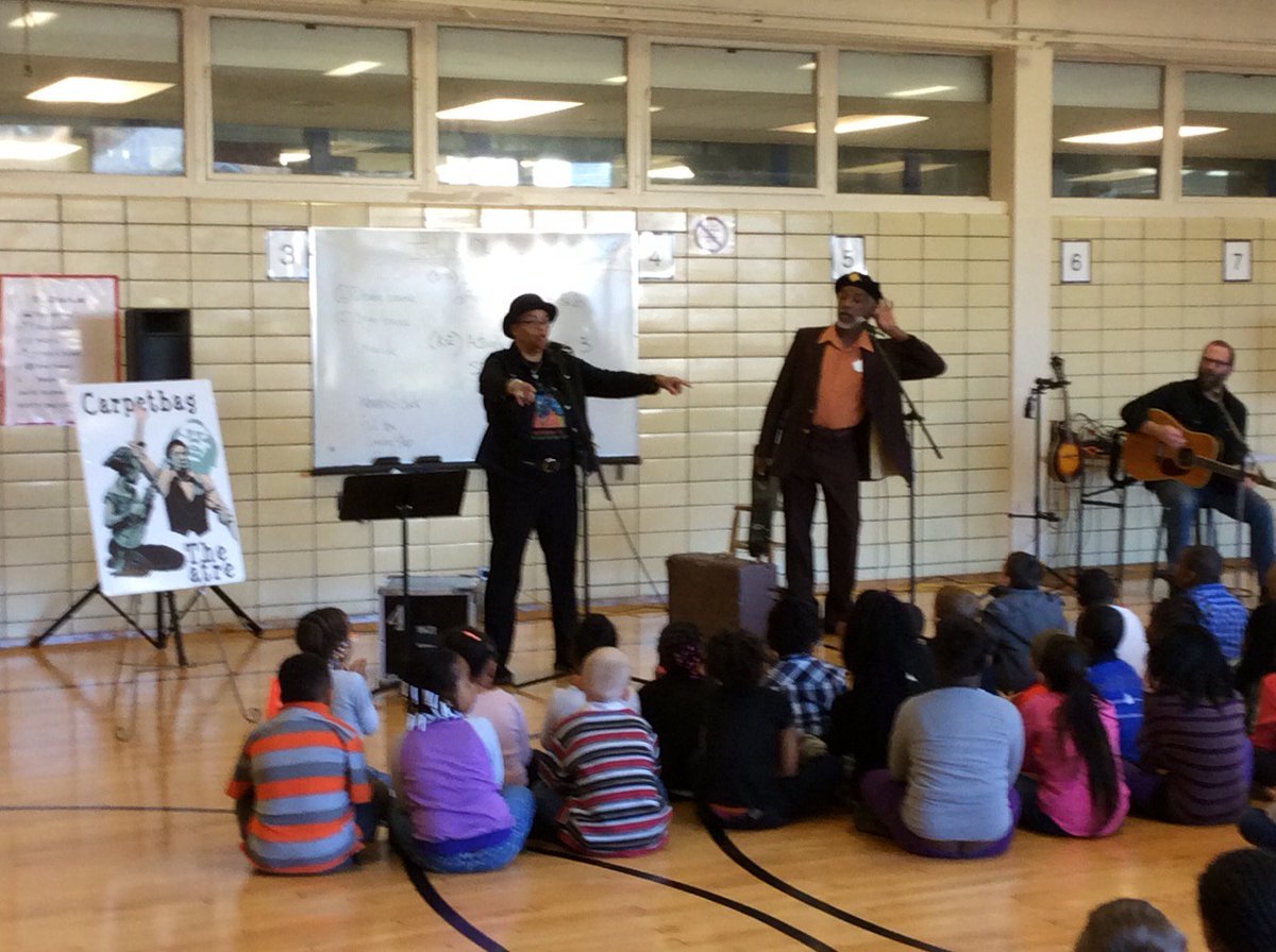 Thanks Carpetbag Theatre for performing for our students today... What a great way to kick off Black History Month!