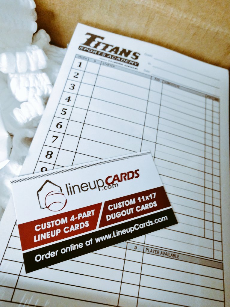 on Twitter "Lineup Cards heading to Titans Sports