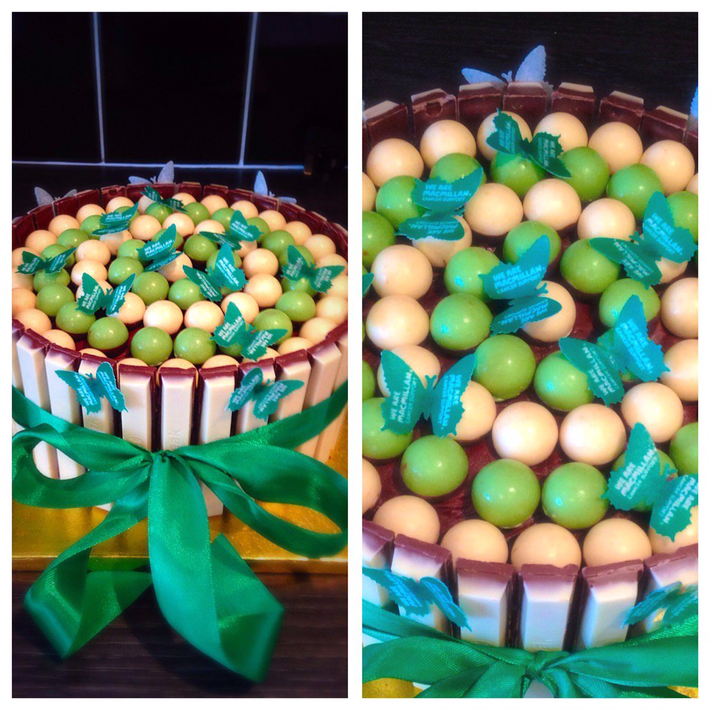 Loved doing this for a ladies <a href="/macmillancancer/">Macmillan Cancer Support</a>  coffee morning 💚💚
#charity #chocolate #butterflies