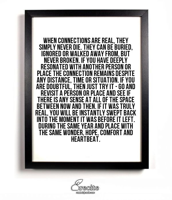 When connections are real, they simply never die ⚡️