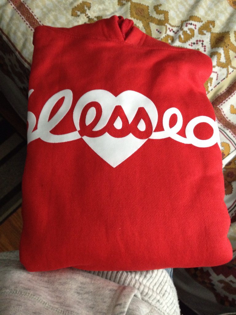 ParijatDawn's tweet photo. 😍 My #Blessed hoodie came in the mail today. Finally bought something after supporting for 4 yrs @BlessedApparel https://t.co/VgbJElxeAz