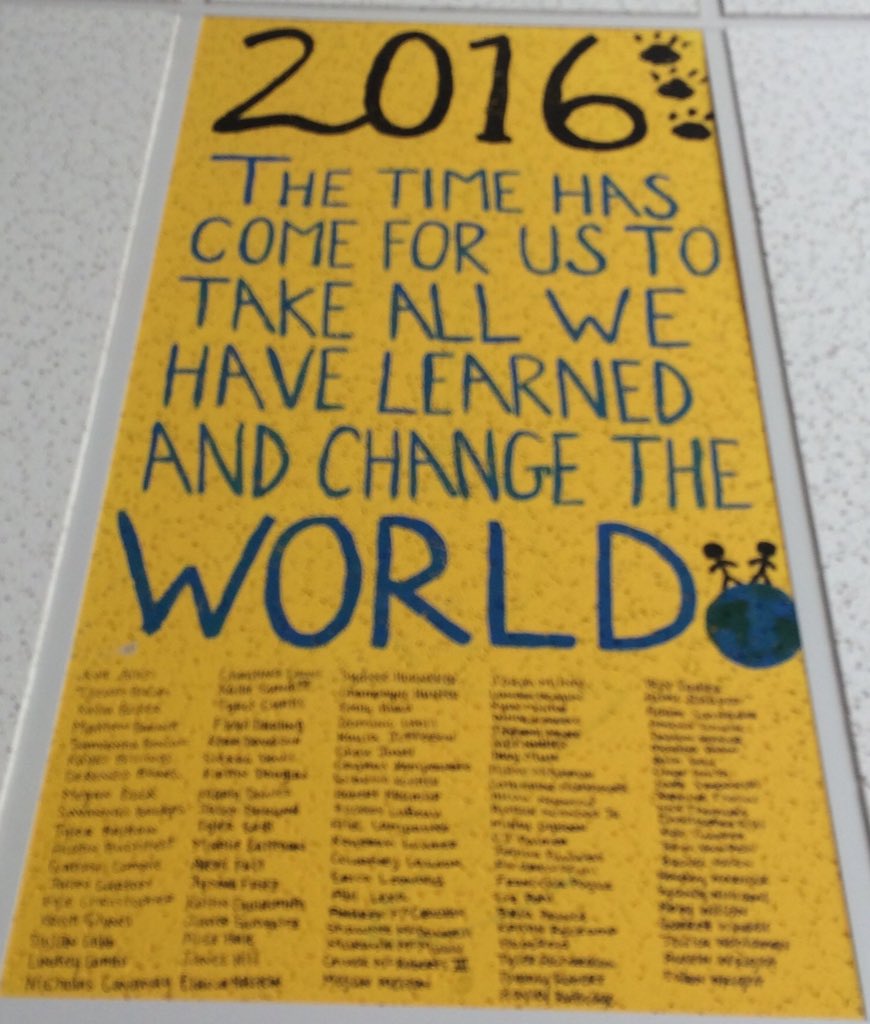 WCYearbookTweet's tweet photo. #OnceAtWC the senior ceiling tiles @bootz_byrd https://t.co/mObsgZrEyZ