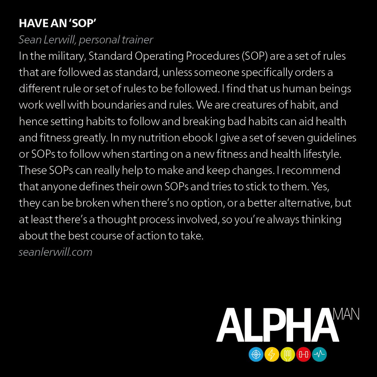 AlphaManMagUK's tweet photo. 💥AlphaUpgrade💥
Lasting fat loss is about simple, sustainable change. Great advice from the Alpha crew. https://t.co/QN0gwwr3Us