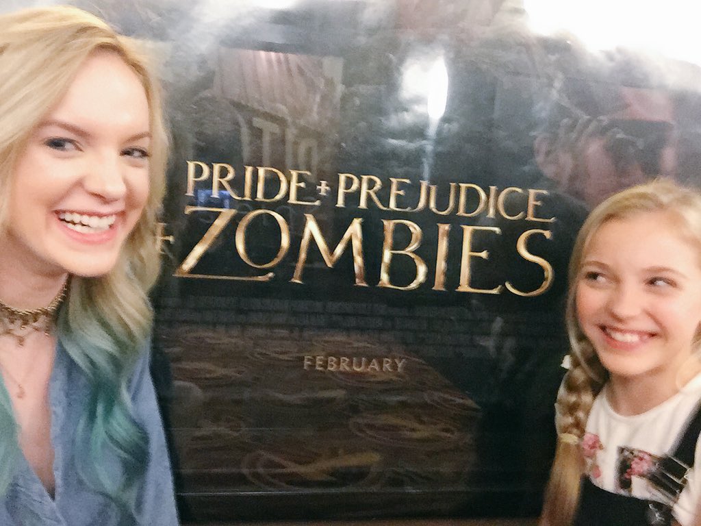 AddisonMoffett's tweet photo. Got to see #PPZmovie with my zombie b @b_rumfallo In theaters today check it out 😘 https://t.co/ETbiZu3mDI #ad https://t.co/Nw3yuKFMIt