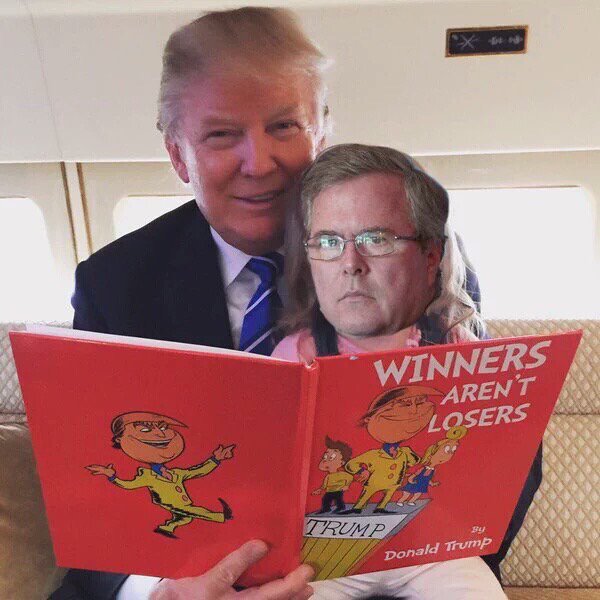 chadsdaddy's tweet photo. TRUMP's "Puppet"_low energy_low poll #_how low can "LITTLE- JEBBIE" go ? https://t.co/9MXwPPoYAc