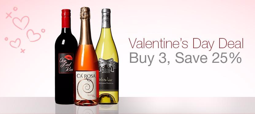 amazon's tweet image. That wine pantry won't restock itself. Stock up &amp;amp; save w/our Valentine's Day Deal amzn.to/1PiPHOM #WineNot?