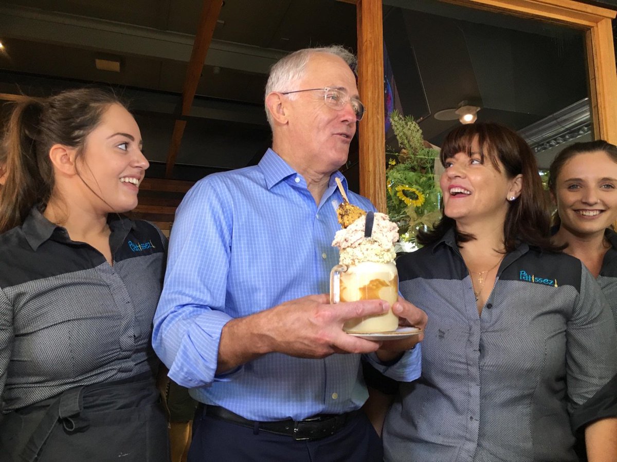 amyjennnn's tweet photo. Made a #freakshake for Prime Minister @TurnbullMalcolm at work today, no biggie @patissez https://t.co/vtstJggsm0