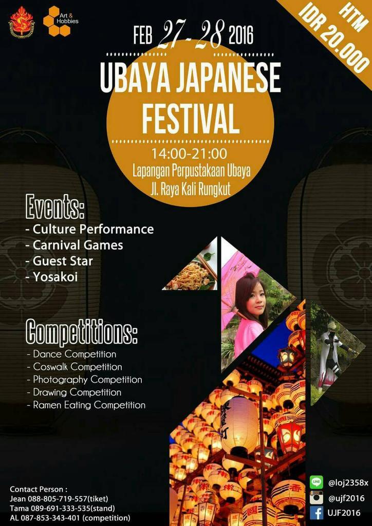 DPM_FT_Ubaya's tweet photo. 27-28 Feb 2016 " UBAYA JAPAN FESTIVAL " !!! https://t.co/cF0x96OPGq